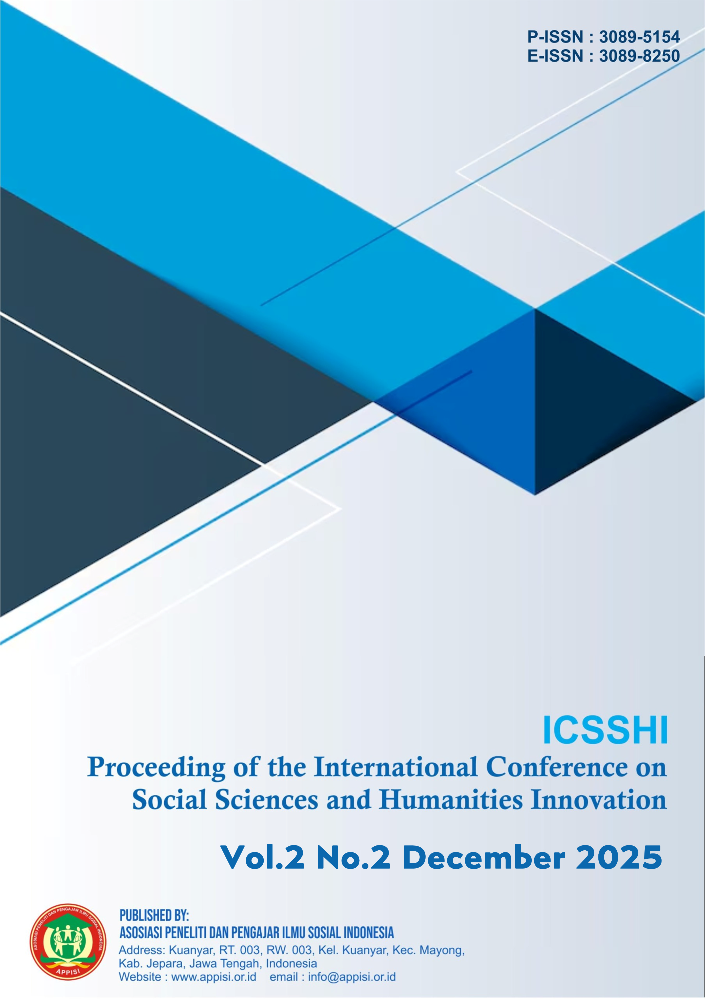 Proceeding of the International Conference on Social Sciences and Humanities Innovation